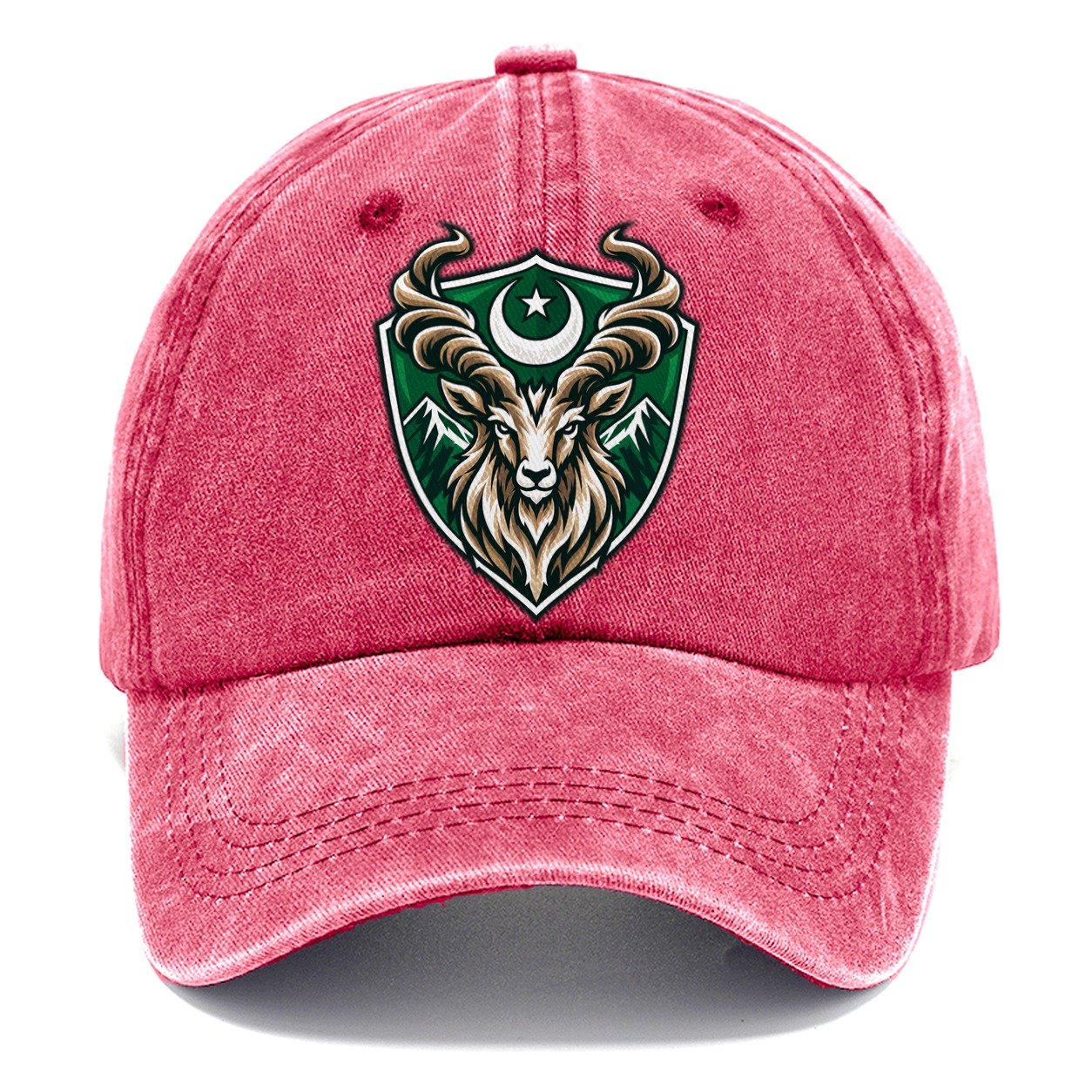 Pakistan Minimal Emblem Country Logos Classic Cap – Pomegranate Blush