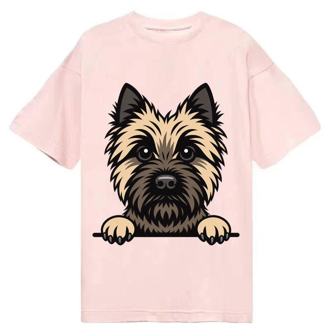 Cairn Terrier Wheaten Colored Pose Classic T-shirt – Pink