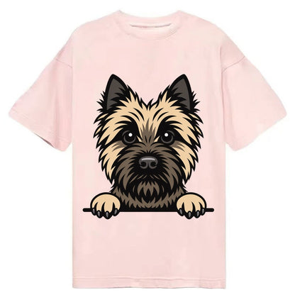 Cairn Terrier Wheaten Colored Pose Classic T-shirt – Pink