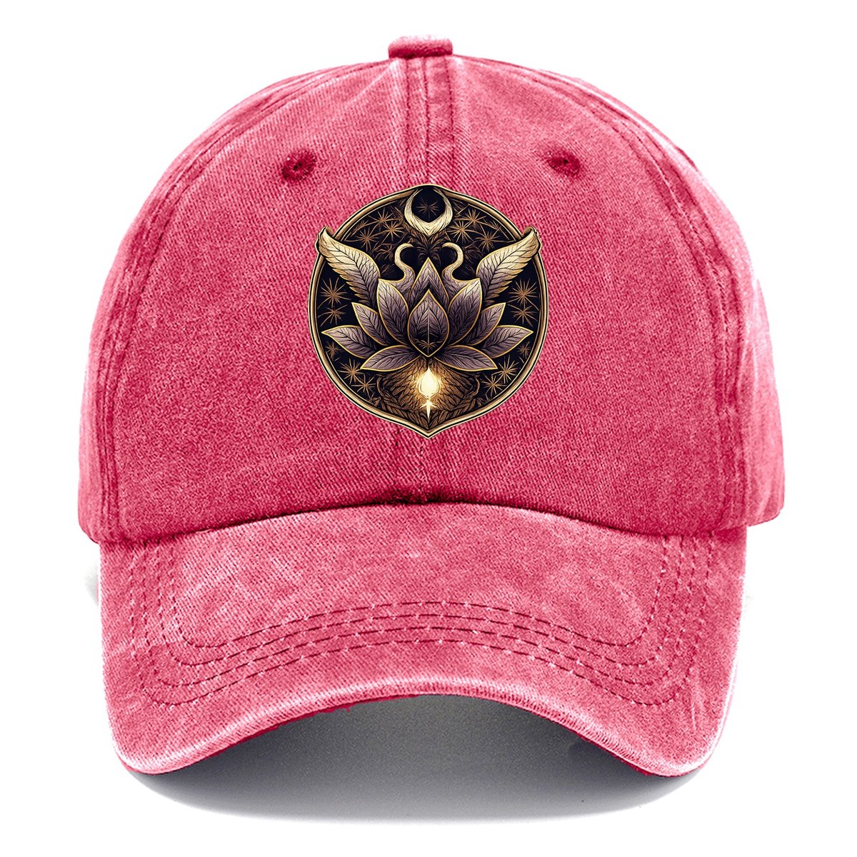 Celestial Lotus Balance Classic Cap – Pomegranate Blush