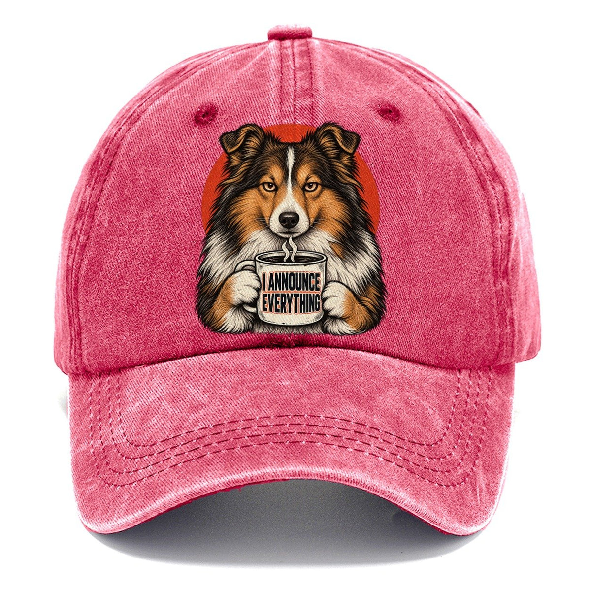 Shetland Sheepdog Mug Truths Classic Cap – Pomegranate Blush
