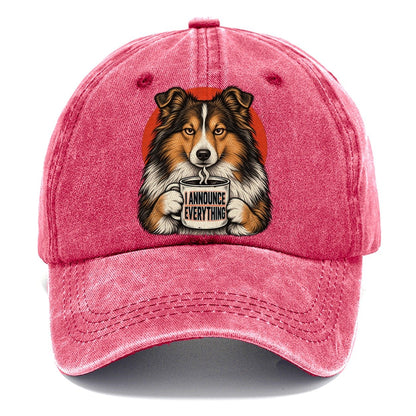 Shetland Sheepdog Mug Truths Classic Cap – Pomegranate Blush
