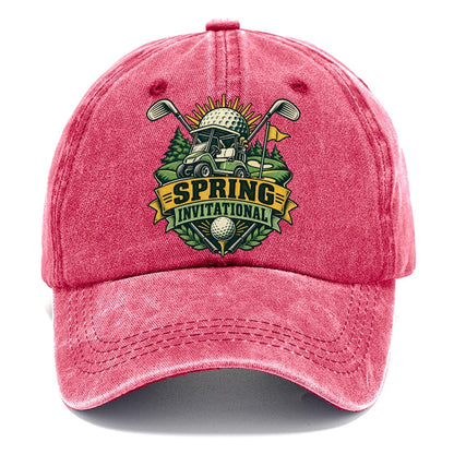 Spring Invitational Golf Life Classic Cap – Pomegranate Blush