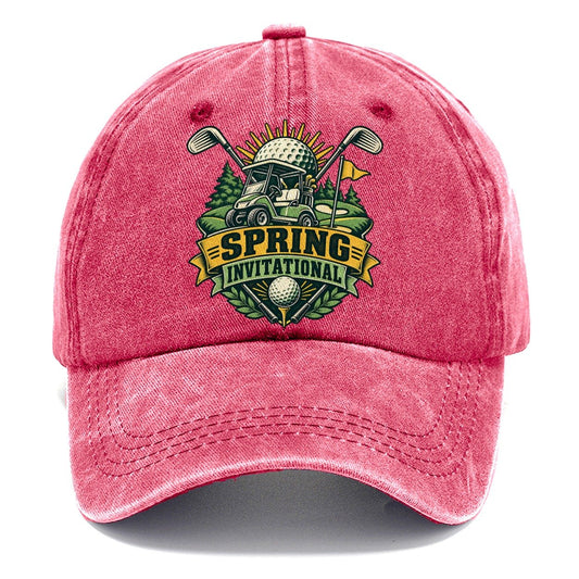 Spring Invitational Golf Life Classic Cap – Pomegranate Blush