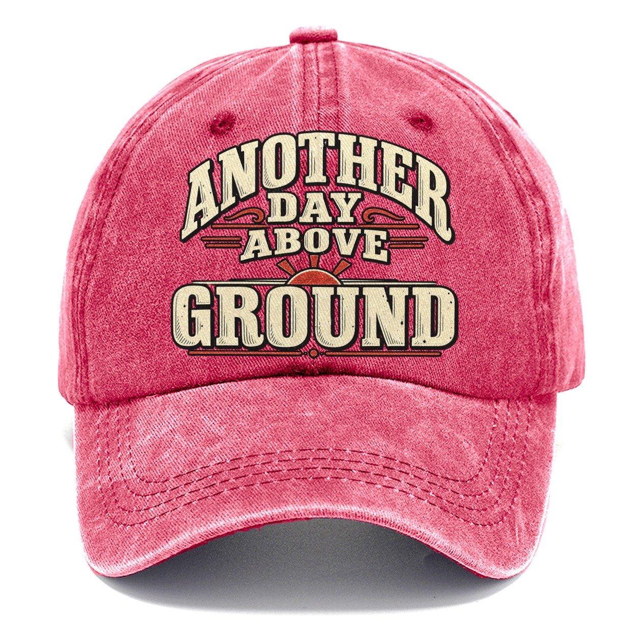 Another Day Above Ground American Wit Classic Cap – Pomegranate Blush