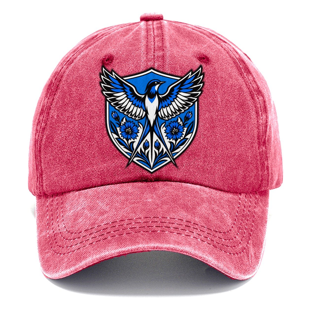 Estonia Minimal Emblem Country Logos Classic Cap – Pomegranate Blush