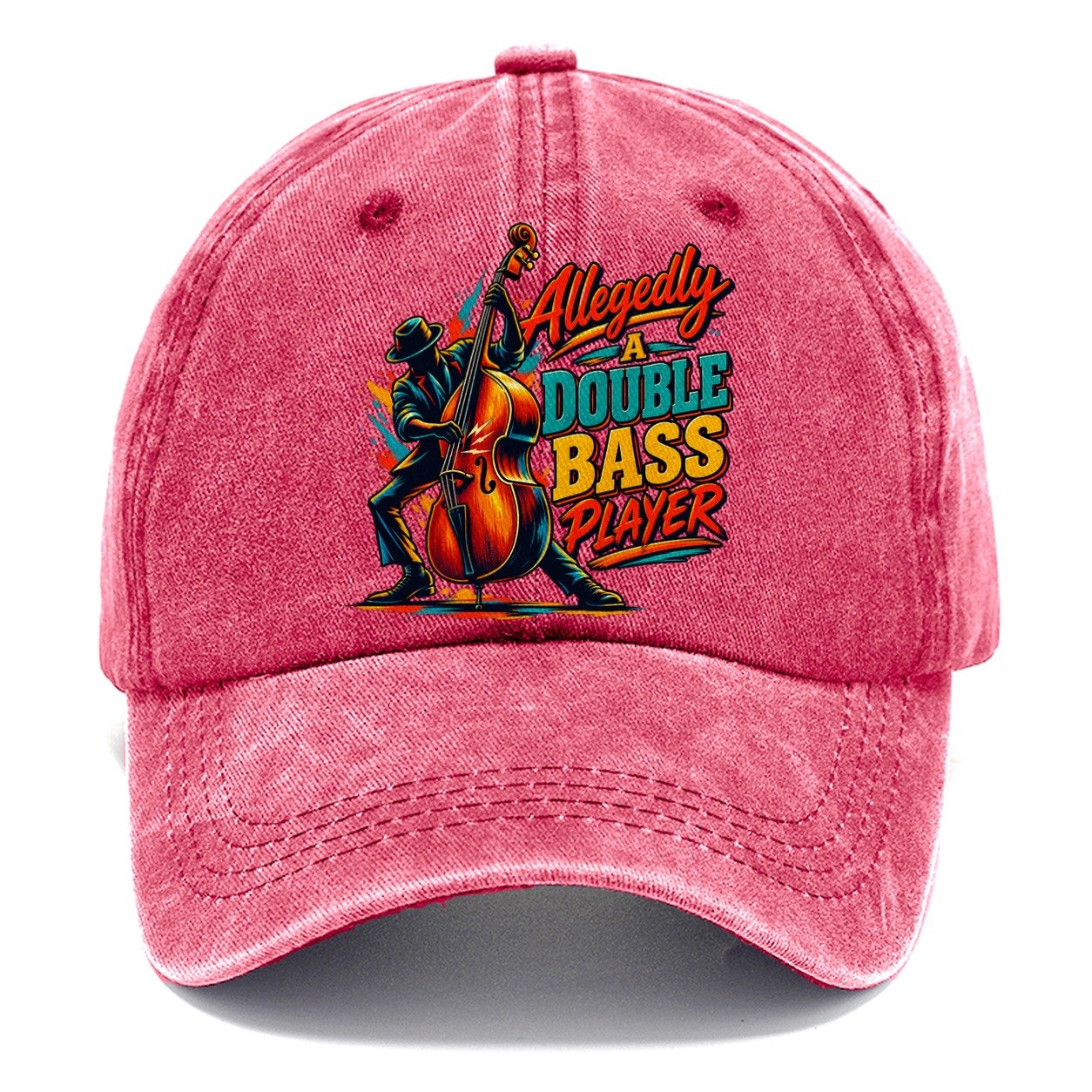 Allegedly A Double Bass Player Music Instruments Classic Cap – Pomegranate Blush
