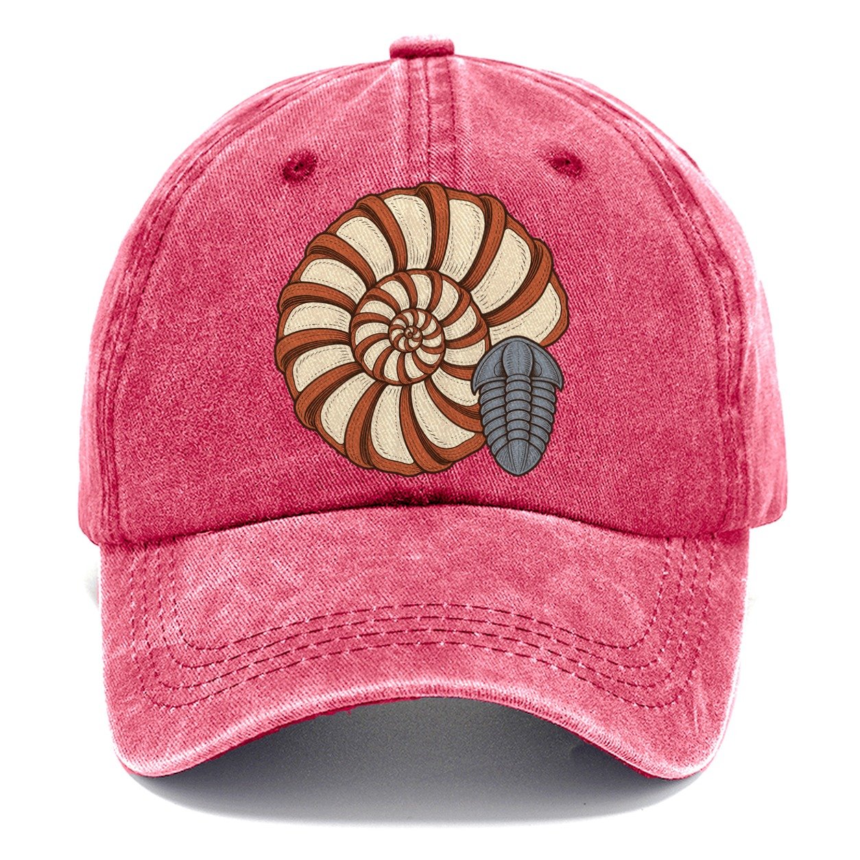 Ammonite Specimen Plate Rocks And Minerals Classic Cap – Pomegranate Blush