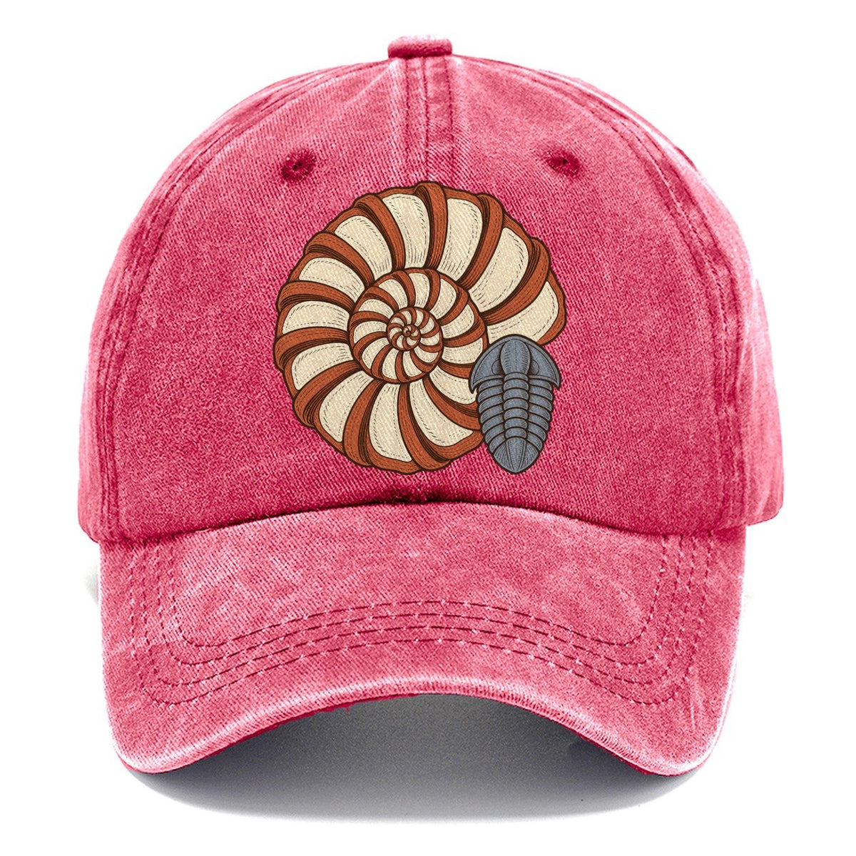 Ammonite Specimen Plate Rocks And Minerals Classic Cap – Pomegranate Blush
