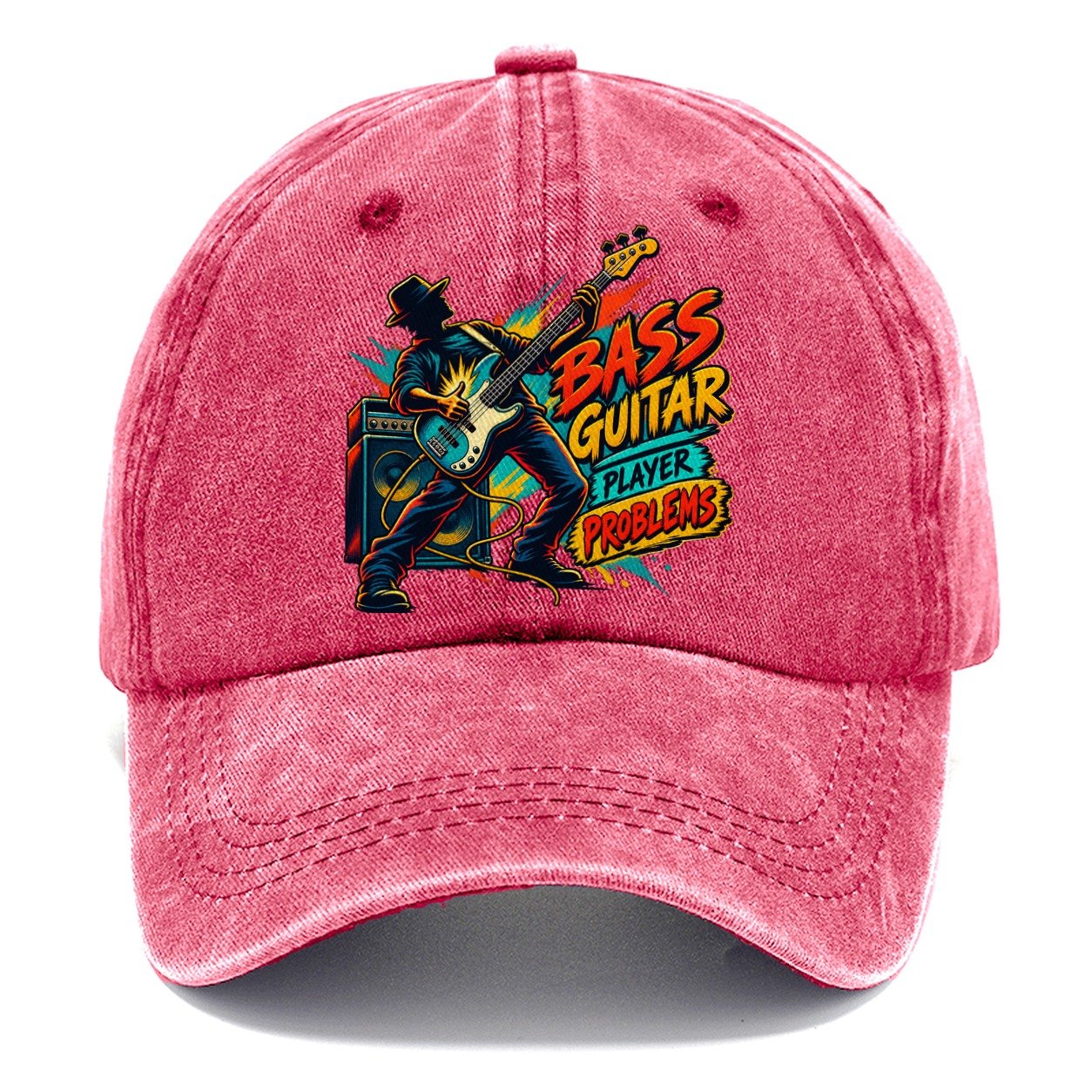 Bass Guitar Player Problems Music Instruments Classic Cap – Pomegranate Blush