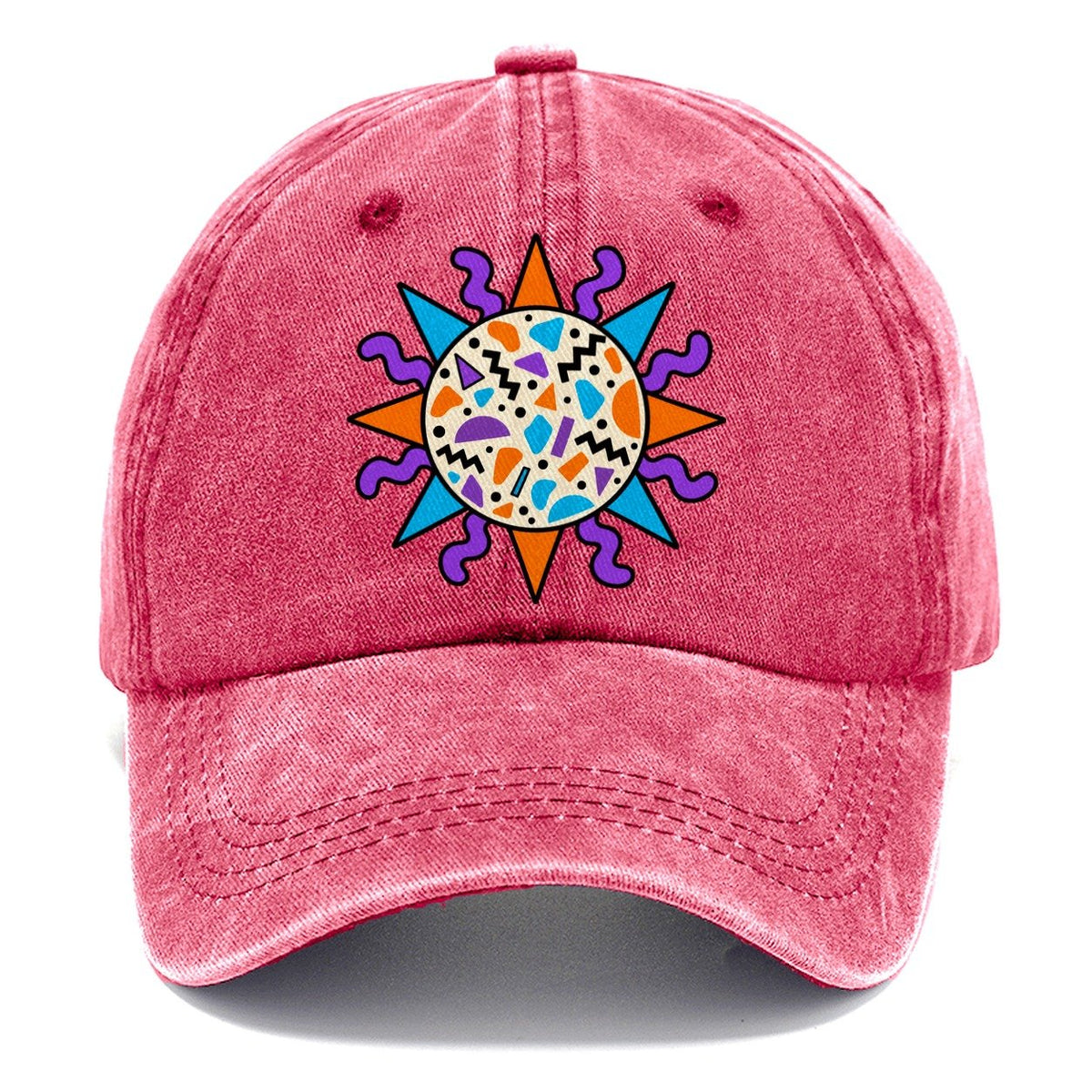 Terrazzo Sun Crazy Styles Classic Cap – Pomegranate Blush