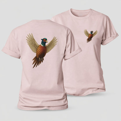 Pheasants Flight Collection Women's Cotton T-Shirt – Pink