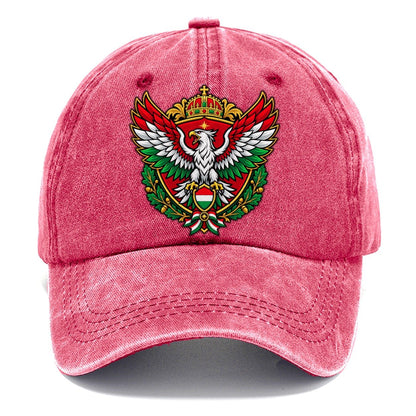Hungary Heraldic Crest Country Logos Classic Cap – Pomegranate Blush