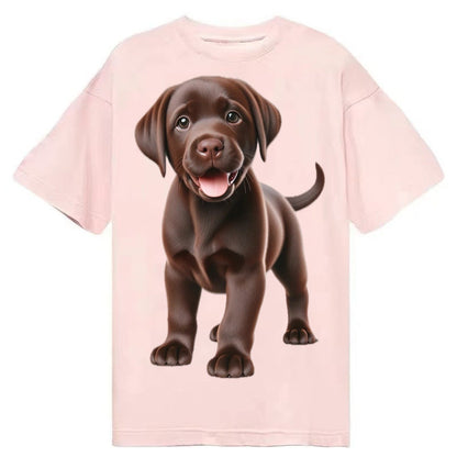 Chocolate Labrador Classic T-shirt – Pink