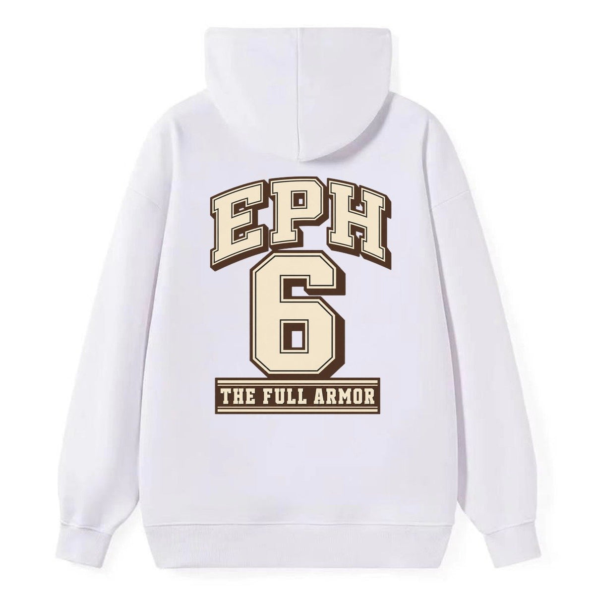 Ephesians 6 Varsity Chapel Varsity Classic Pullover Hoodie – White