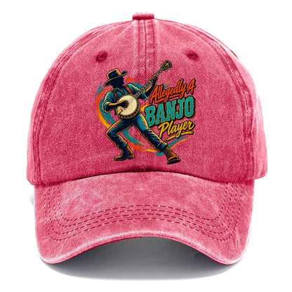 Allegedly A Banjo Player Music Instruments Classic Cap – Pomegranate Blush