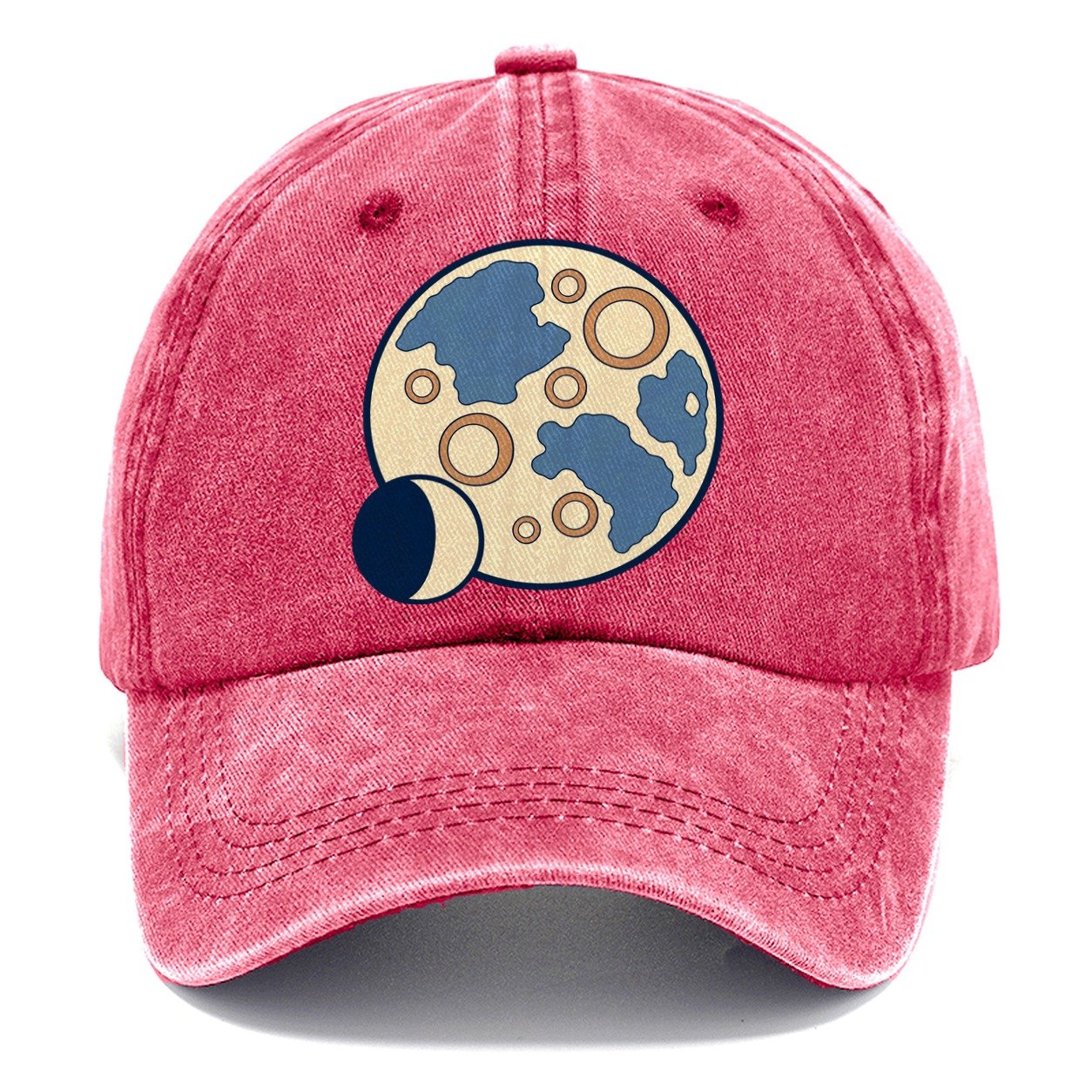 Lunar Surface Study Astronomy And Stargazing Classic Cap – Pomegranate Blush