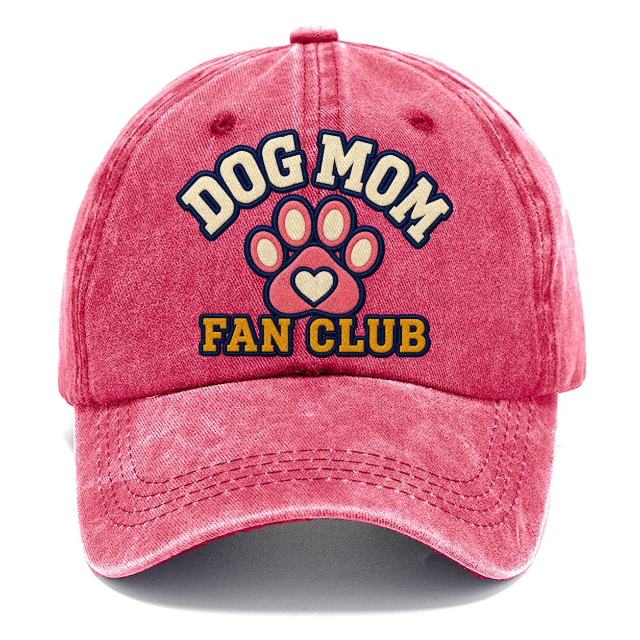 Dog Mom Fan Club Classic Cap – Pomegranate Blush