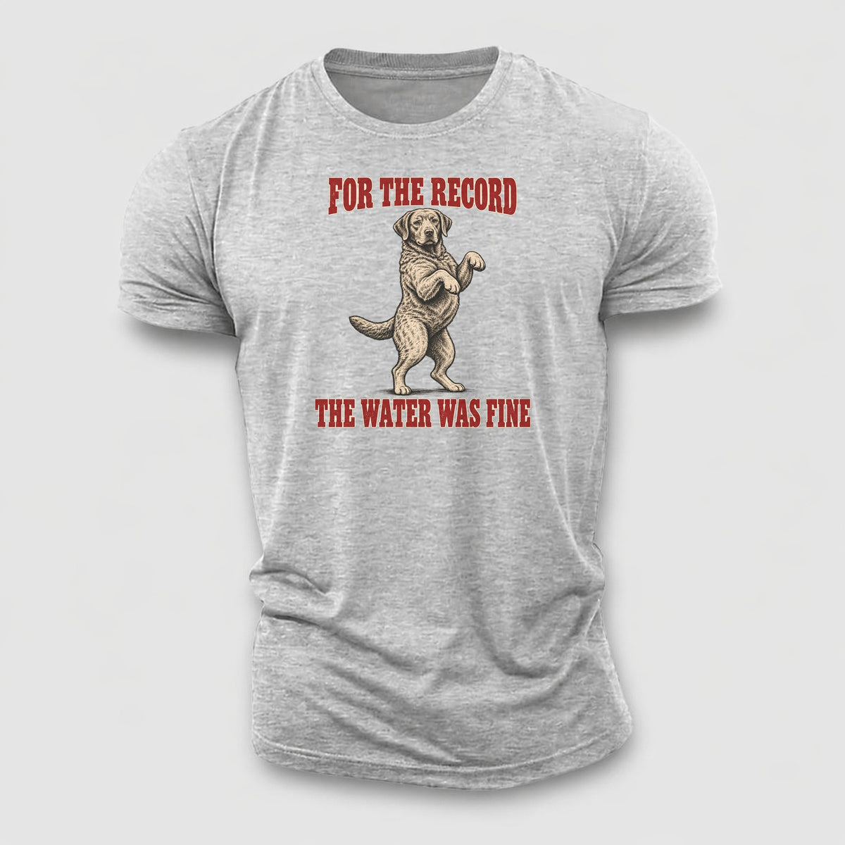 Chesapeake Bay Retriever Dog Declarations Cotton T-Shirt – Sport Grey