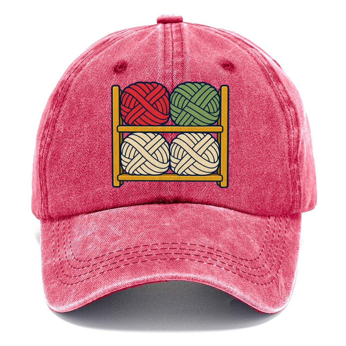 Yarn Stash Shelves Yarn Crafts Classic Cap – Pomegranate Blush