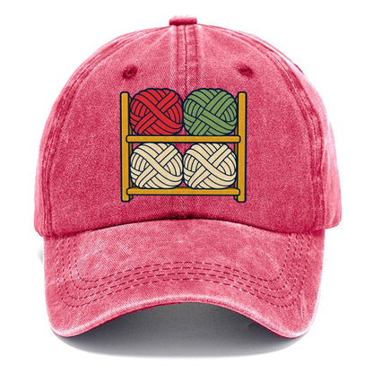 Yarn Stash Shelves Yarn Crafts Classic Cap – Pomegranate Blush