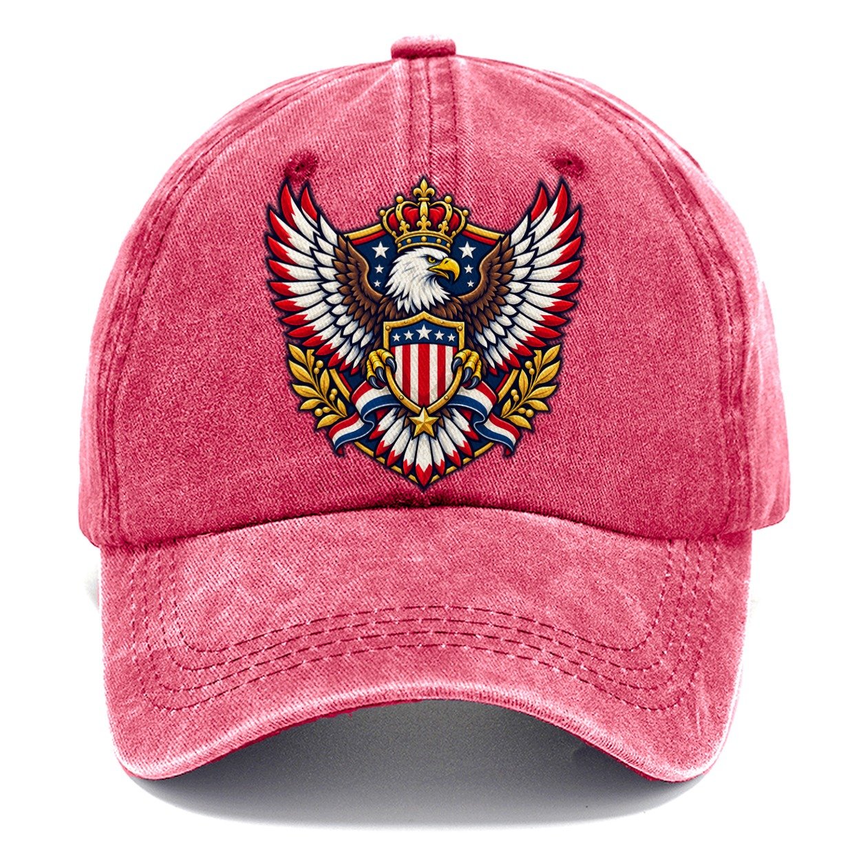 United States Heraldic Crest Country Logos Classic Cap – Pomegranate Blush
