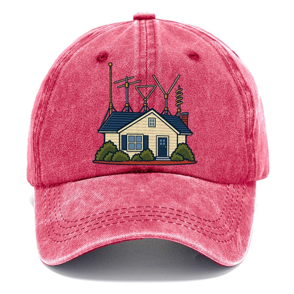 Antenna Filled Garden Amateur Radio Classic Cap – Pomegranate Blush