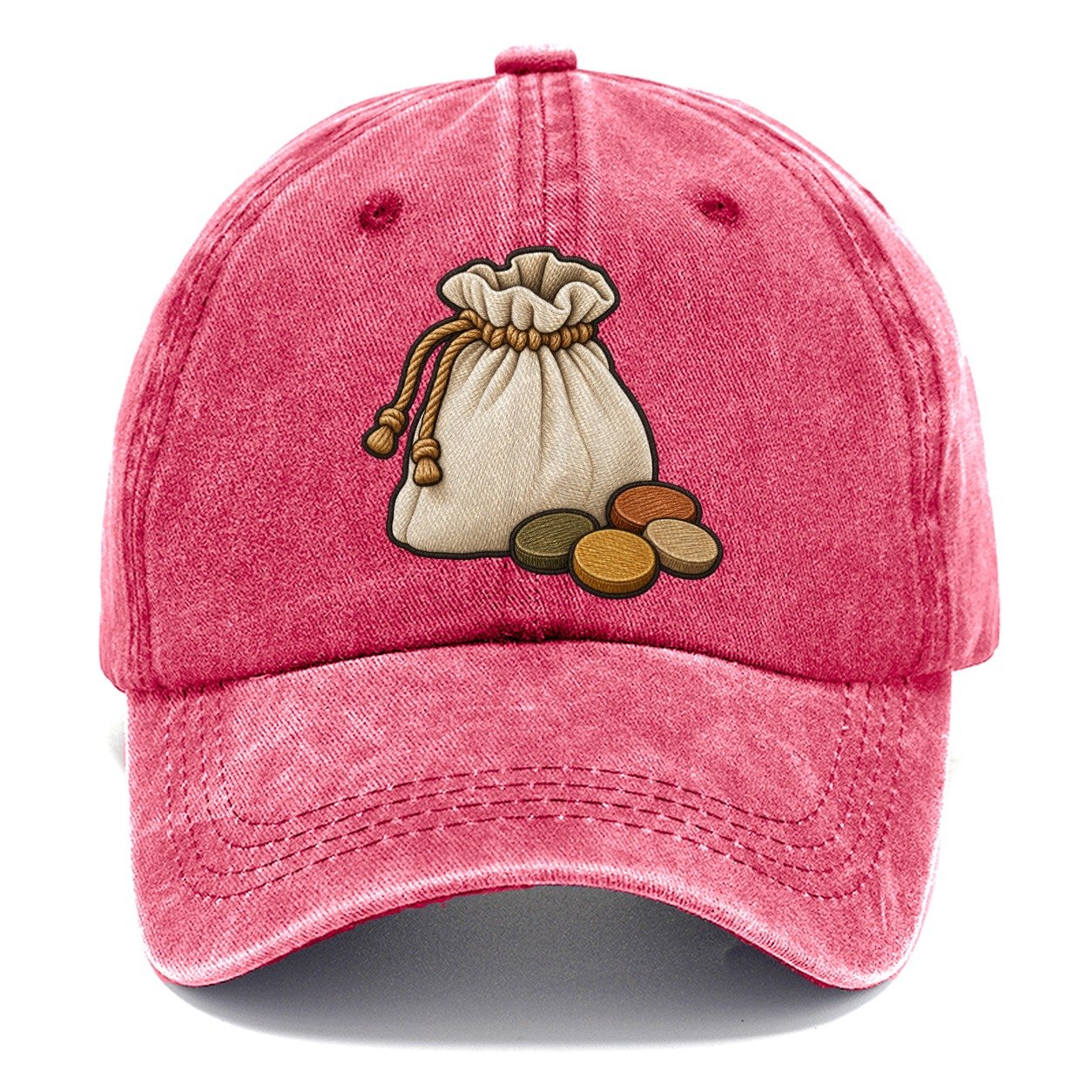 Draw Bag Spilling Wooden Tokens Board Games Classic Cap – Pomegranate Blush