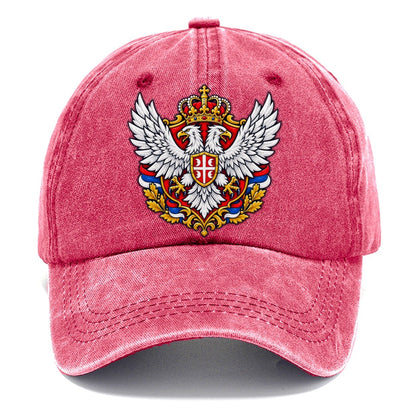 Serbia Heraldic Crest Country Logos Classic Cap – Pomegranate Blush