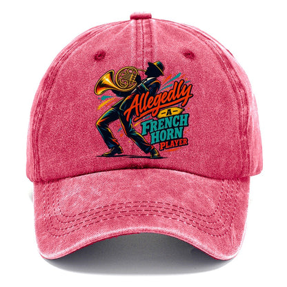 Allegedly A French Horn Player Music Instruments Classic Cap – Pomegranate Blush