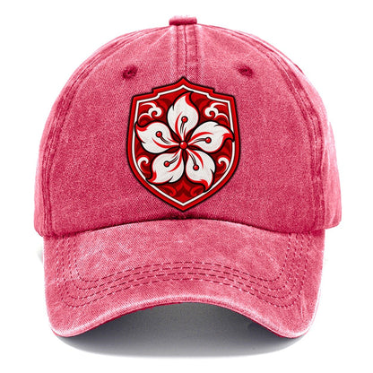 Hong Kong Minimal Emblem Country Logos Classic Cap – Pomegranate Blush
