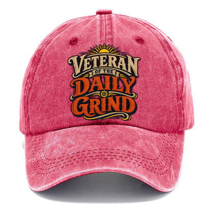 Veteran Of The Daily Grind Retired Living Classic Cap – Pomegranate Blush