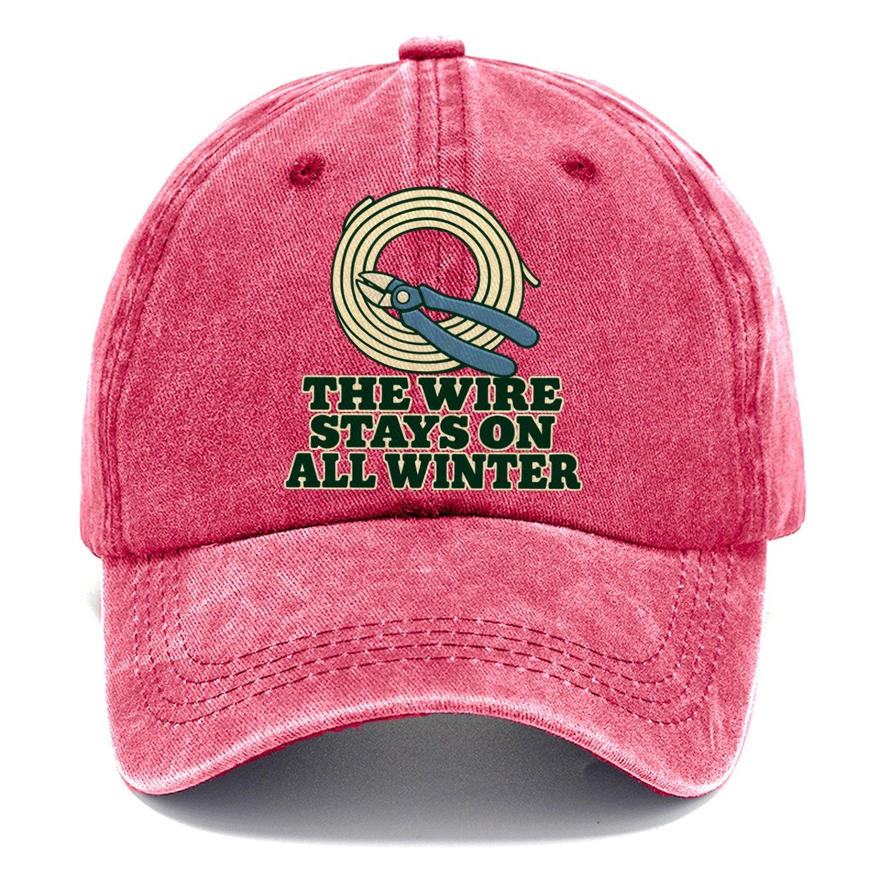 The Wire Stays On All Winter Bonsai Classic Cap – Pomegranate Blush