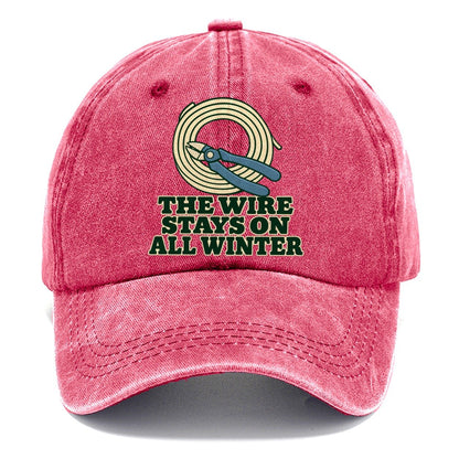 The Wire Stays On All Winter Bonsai Classic Cap – Pomegranate Blush