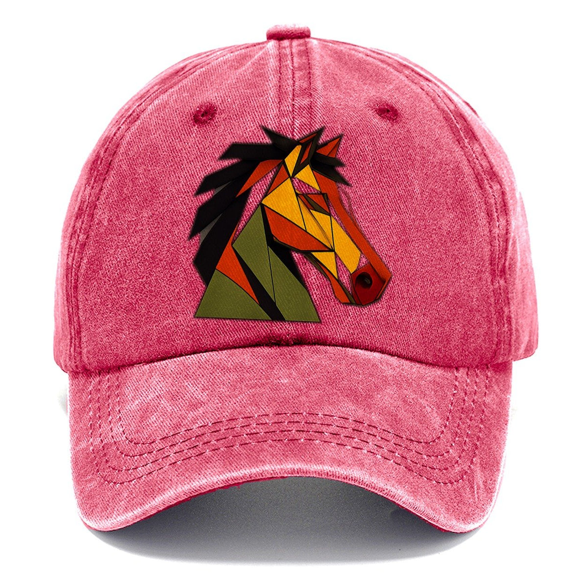 Horse Head Profile Classic Cap – Pomegranate Blush