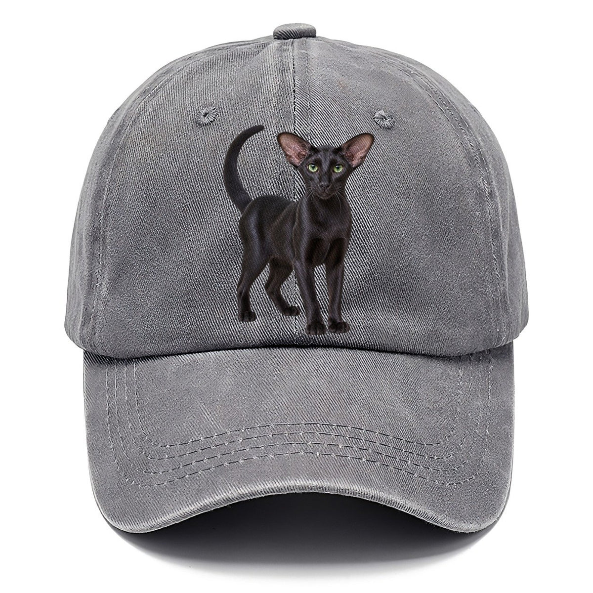 Oriental Shorthair Standing Three Quarter Realistic Cat Portrait Classic Cap – Urban Haze