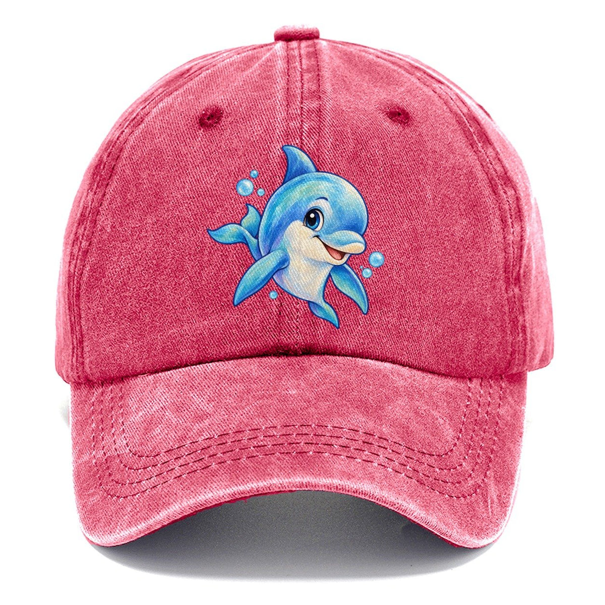 Dolphin Three Quarter Swim Sea Sprite Classic Cap – Pomegranate Blush