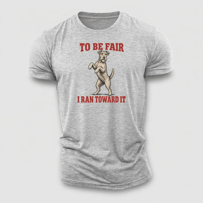 Irish Terrier Dog Declarations Cotton T-Shirt – Sport Grey