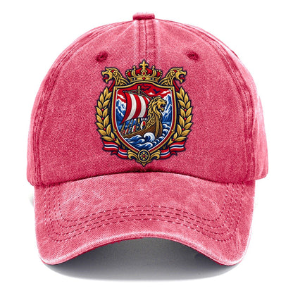 Norway Heraldic Crest Country Logos Classic Cap – Pomegranate Blush