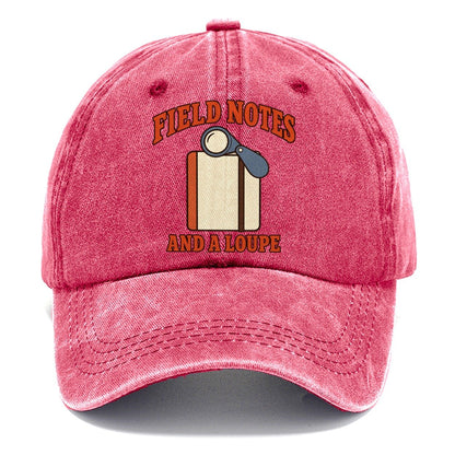Field Notebook And Loupe Rocks And Minerals Classic Cap – Pomegranate Blush