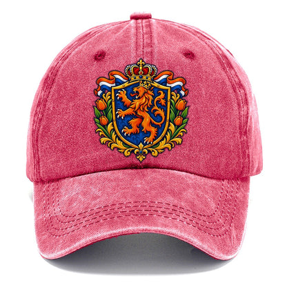 Netherlands Heraldic Crest Country Logos Classic Cap – Pomegranate Blush