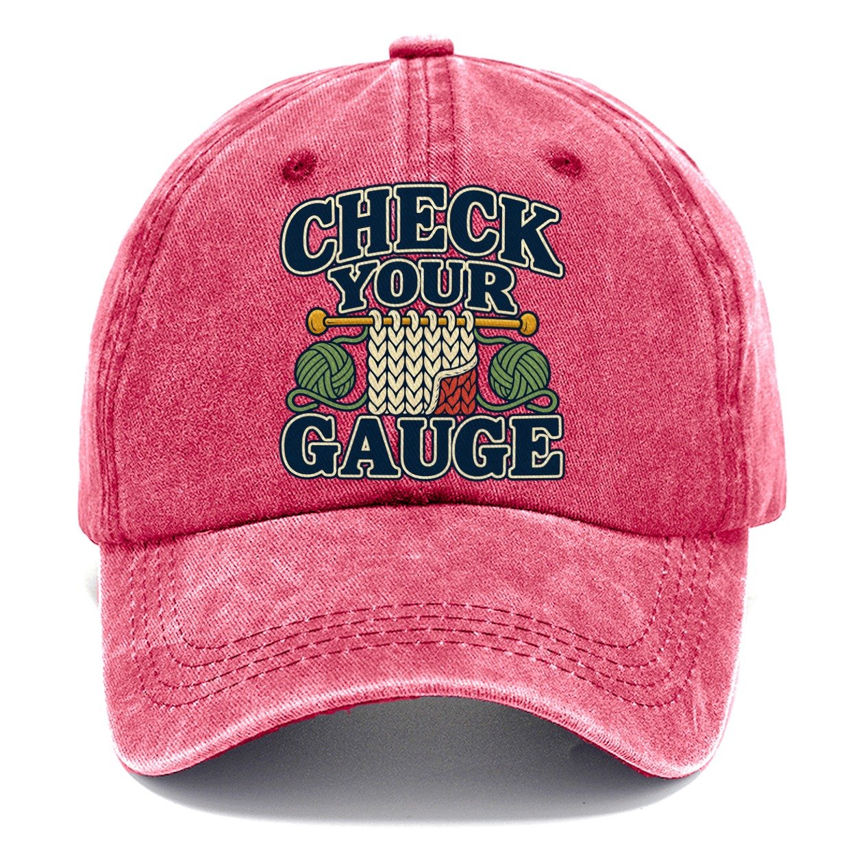 Check Your Gauge Yarn Crafts Classic Cap – Pomegranate Blush