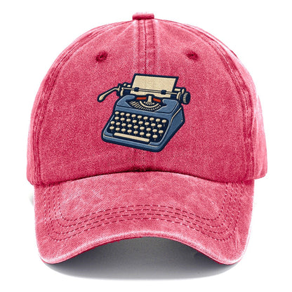 Manual Typewriter Tiny Solo Marks Classic Cap – Pomegranate Blush