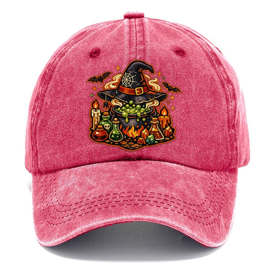 Witch Cauldron Patch Classic Cap – Pomegranate Blush