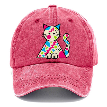 Triangle Cat Crazy Styles Classic Cap – Pomegranate Blush