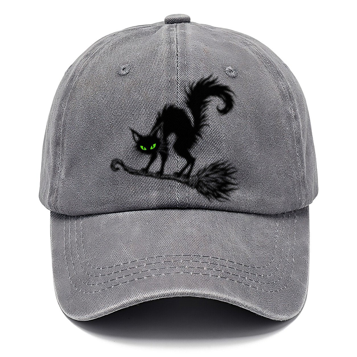 Black Cat Arched On A Broomstick Witch Magic Classic Cap – Urban Haze