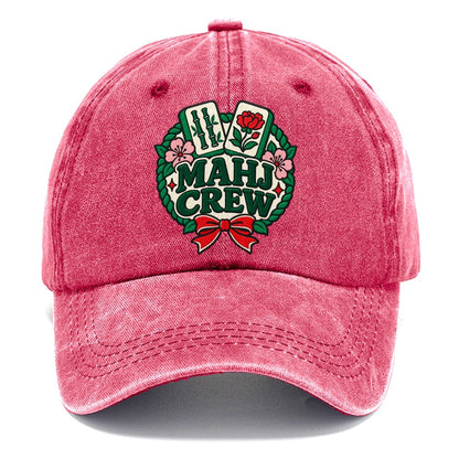 Mahj Crew Mahjong Game Night Classic Cap – Pomegranate Blush
