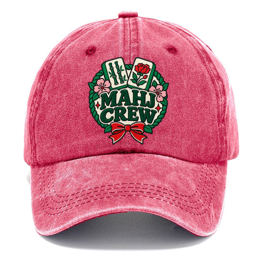 Mahj Crew Mahjong Game Night Classic Cap – Pomegranate Blush