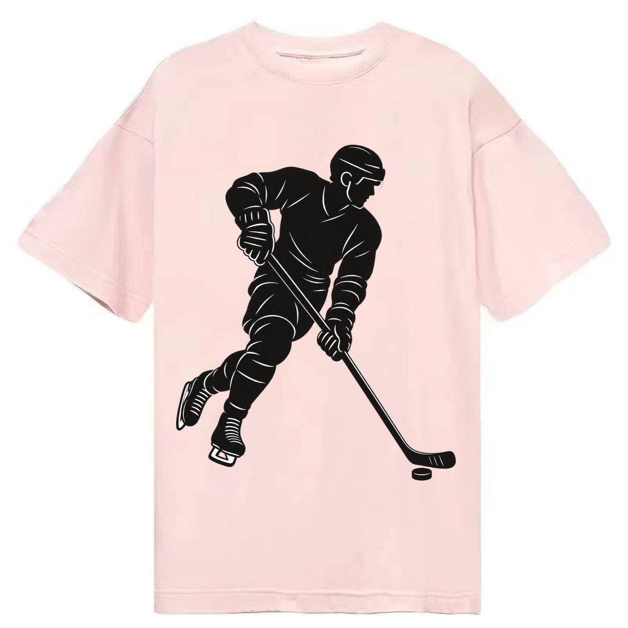 Ice Hockey Player Classic T-shirt – Pink