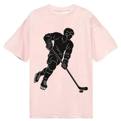 Ice Hockey Player Classic T-shirt – Pink